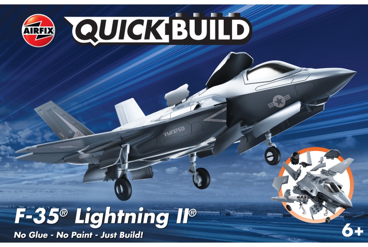 Airfix J6040 Quickbuild F-35 Lightening Model Aircraft Kit Package
