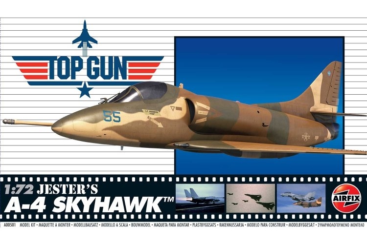Airfix A00501 Top Gun Jester's A-4 Skyhawk 1:72 Scale Model Aircraft Kit