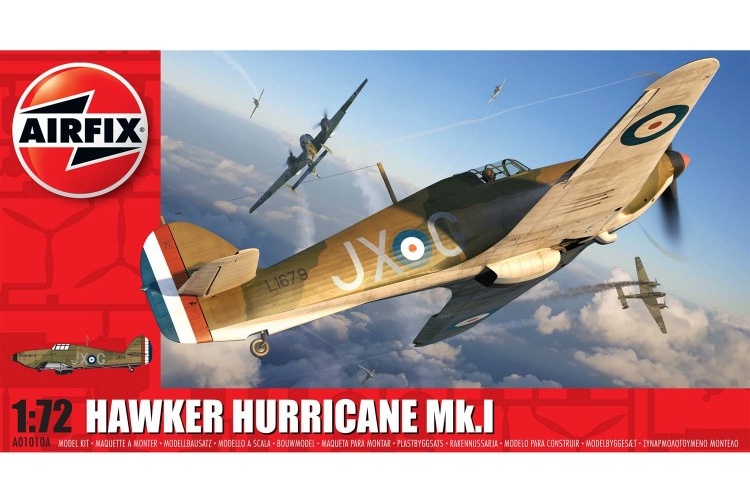 Airfix A01010A Hawker Hurricane Mk.I 1:72 Scale Model Aircraft Kit