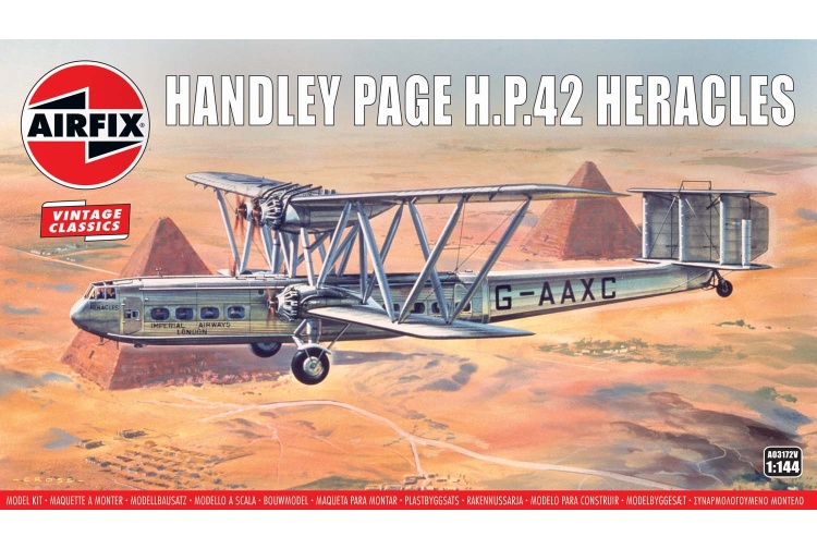 Airfix A03172V Handley Page H.P.42 Heracles 1:144 Scale Model Aircraft Kit