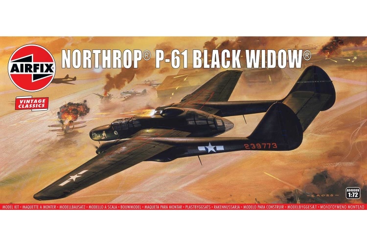 Airfix A04006V Vintage Classics Northrop P-61 Black Widow 1:72 Scale Plastic Kit