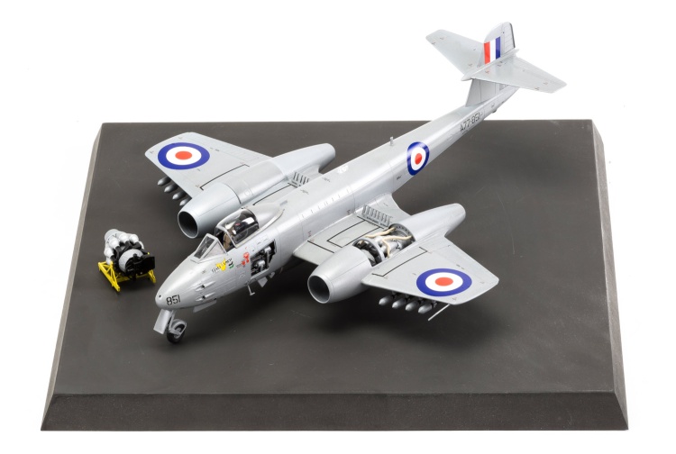 Airfix A09184 Gloster Meteor F.8 Korea 1:48 Scale Model Aircraft Kit assembled