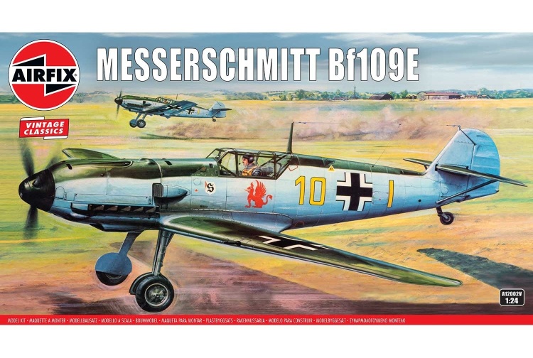 Airfix A12002v Messerschmitt Bf109E 1:24 Scale Model Aircraft Kit