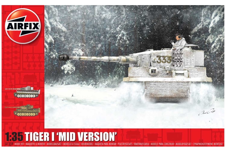Airfix A1359 Tiger-1 Mid Version 1:35 Scale Model Tank Kit