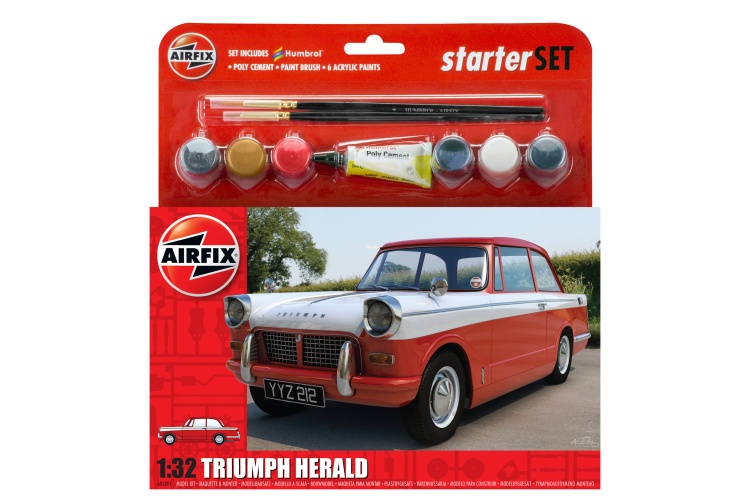 Airfix A55201 Triumph Herald Medium Starter Set 1:32 Scale Plastic Kit