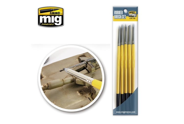 ammo-a-mig-7606-rubber-brush-set