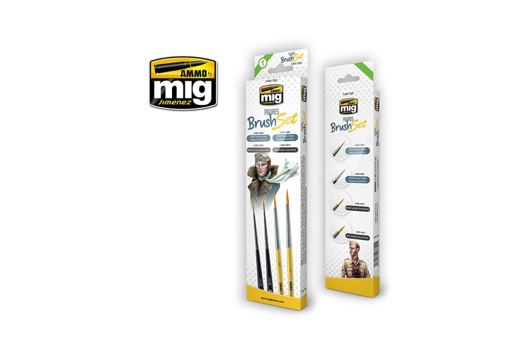 Ammo MIG7600 Figures Brush Set