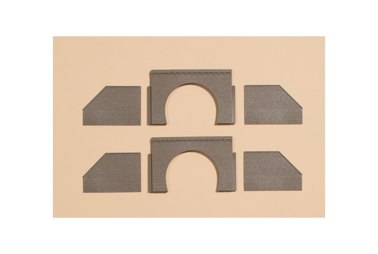 Auhagen 44636 Tunnel Mouth And Side Walls Double Track Pieces