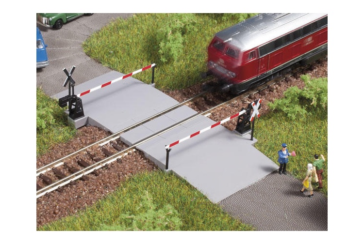 Auhagen 44637 Single Track Level Crossing And Barrier