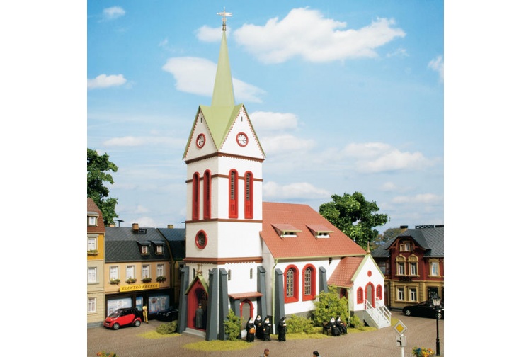 Auhagen 11370 Small Town Church Kit For HO/OO Gauge Model Railways