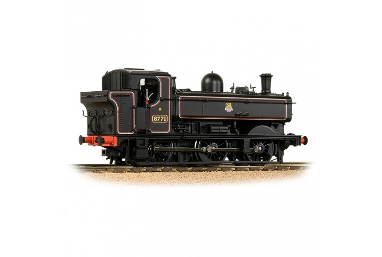 Bachmann 32-205A GWR 8750 Pannier Tank 8771 BR Lined Black (Early Emblem) (No.8771) Right Side