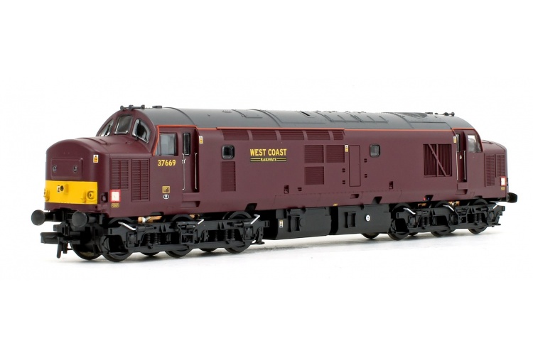 Bachmann 32-395DS Class 37/5 Refurbished 37669 West Coast Railways WCRC Maroon Diesel Locomotive With DCC Sound