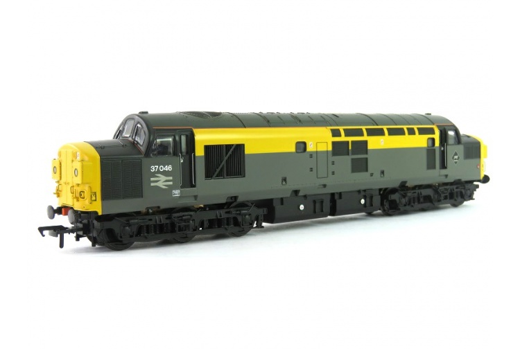 Bachmann 32-792 Class 37/0 37046 BR Grey And Yellow Dutch Split Headcode Diesel Locomotive Front Left