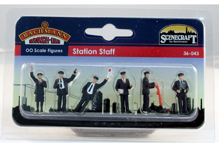 Bachmann 36-043 Station Staff Figures Set Package