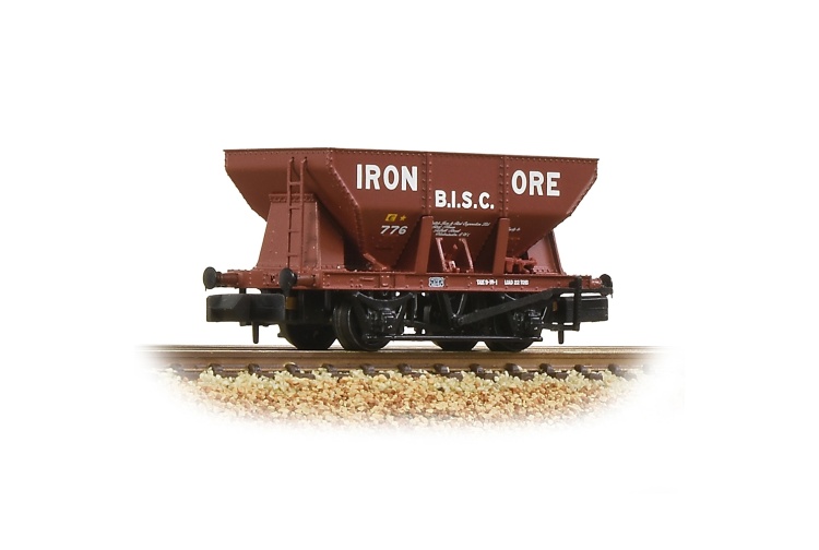 bachmann-373-219_24t-iron-ore-hopper-b-i-s-c_-iron-ore-red-n-gauge
