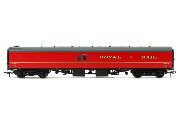 Bachmann 39-421B BR Mk1 POS Post Office Sorting Van Post Office Red With Nets Right Side