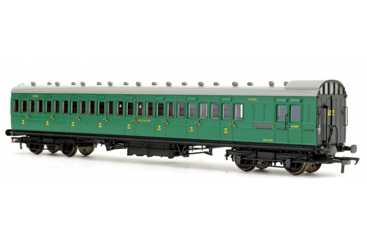 Bachmann 39-623 SE And CR 60ft Birdcage Brake Third SR Malachite Green Front Right