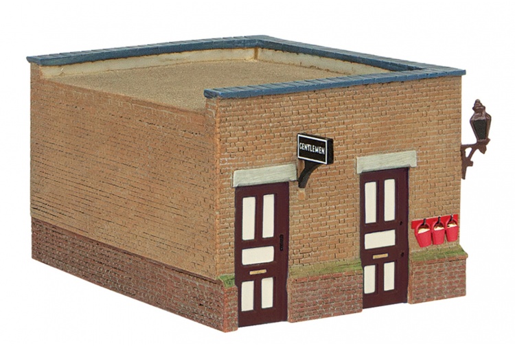 Bachmann 44-090C Bluebell Waiting Room and Toilet Crimson and Cream Toilet Block