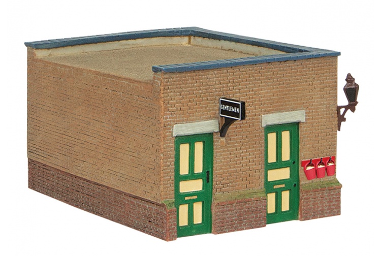 Bachmann 44-090G Bluebell Waiting Room And Toilet Green And Cream Toilet Block