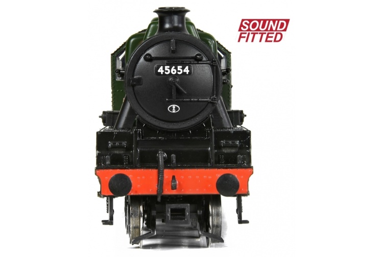 Bachmann Branchline 31-186ASF LMS Jubilee Class 45654 'Hood' BR Lined Green Late Crest Front