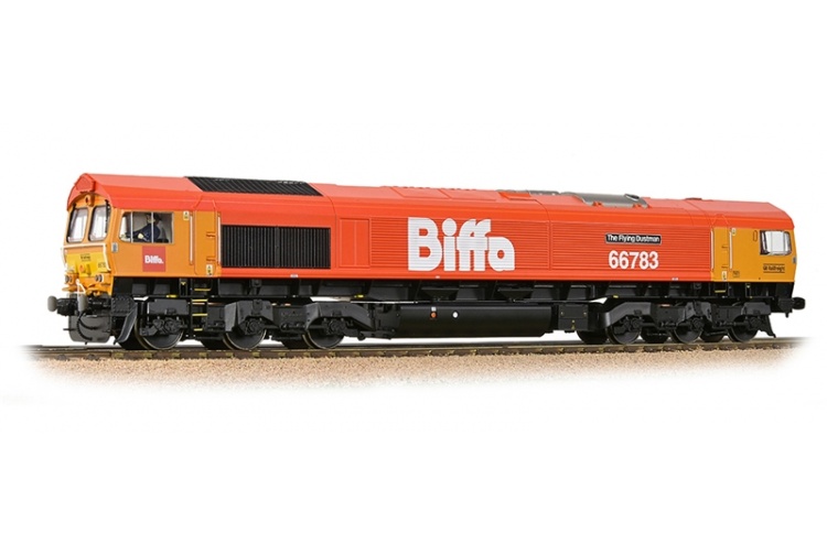 Bachmann Branchline 32-741 Class 66/7 66783 'The Flying Dustman' GBRf 'Biffa' Red