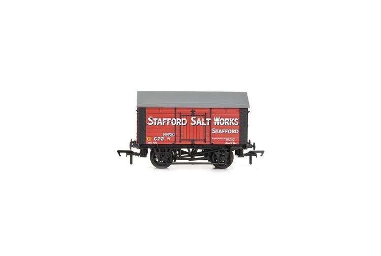 Bahmann 33-181A 10T Covered Salt Wagon 'Stafford Salt Works' Red Side