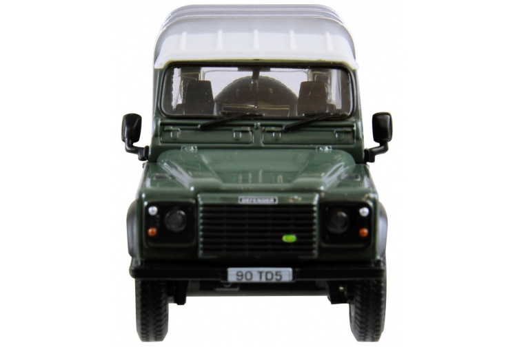 Britains 42732A1 Land Rover Defender 90 + Canopy - Green Front