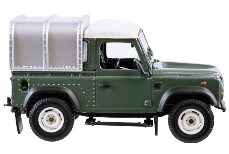 Britains 42732A1 Land Rover Defender 90 + Canopy - Green Right Side