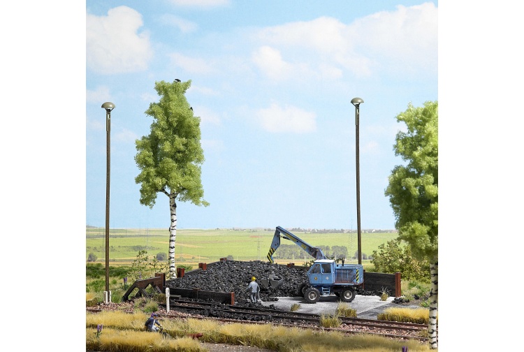Busch 1045 Coal Stockpile With Excavator Loader HO/OO Scale Plastic Kit Layout 2