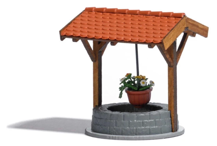 busch-1524-covered-well-with-flowers-ho-oo