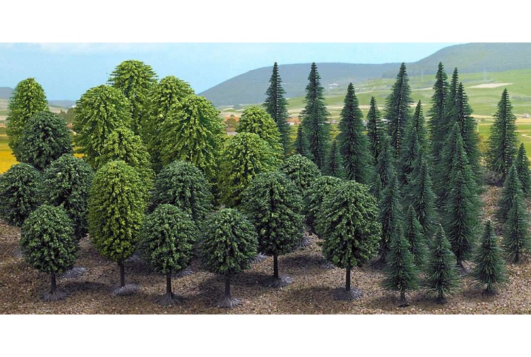 Busch 6591 Mixed Forest With 50 Trees