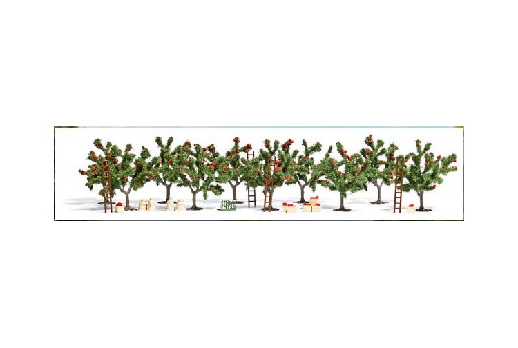 Busch 6620 OO / HO Scale Apple Orchard And Accessories