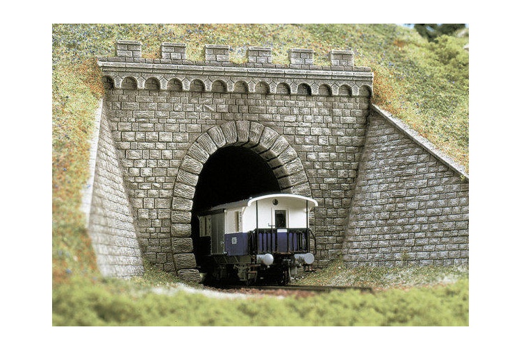 Busch 7022 Single Track OO Gauge Tunnel Portals 