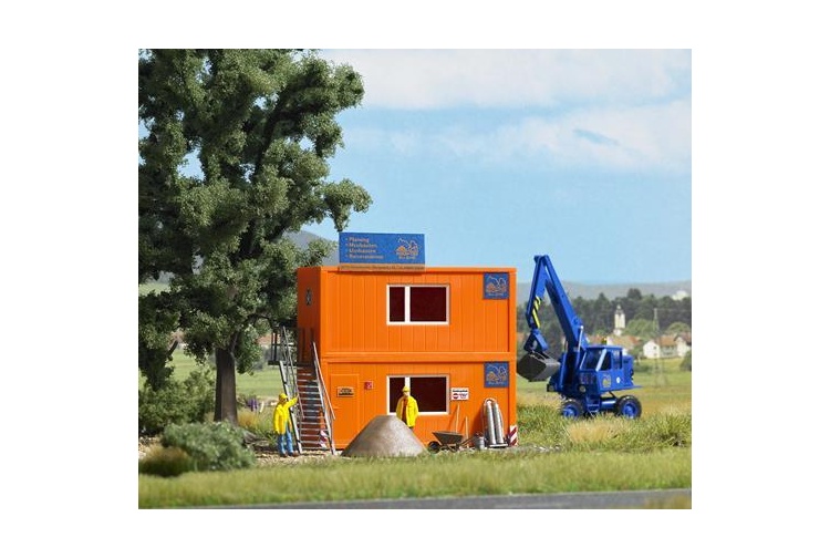 Busch 1036 2 Construction Site Container Offices HO/OO Gauge Plastic Kit