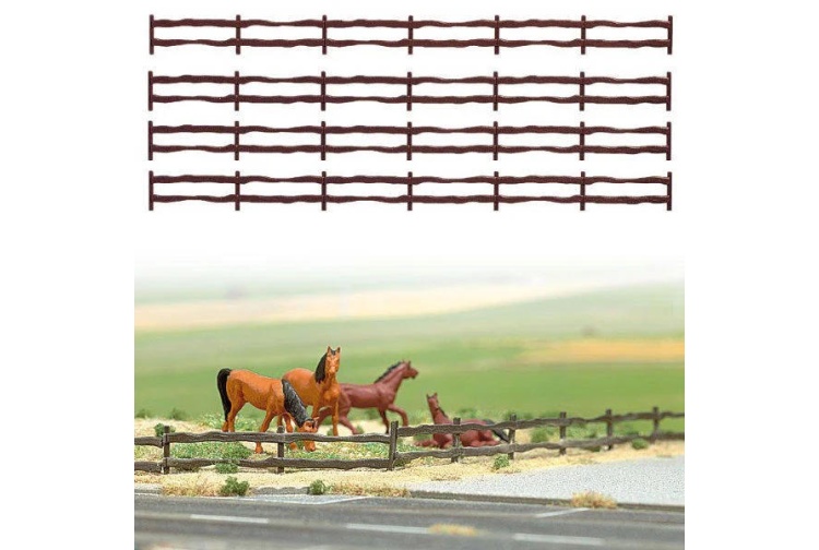 Busch 6008 130cm OO / HO Scale Country Fencing