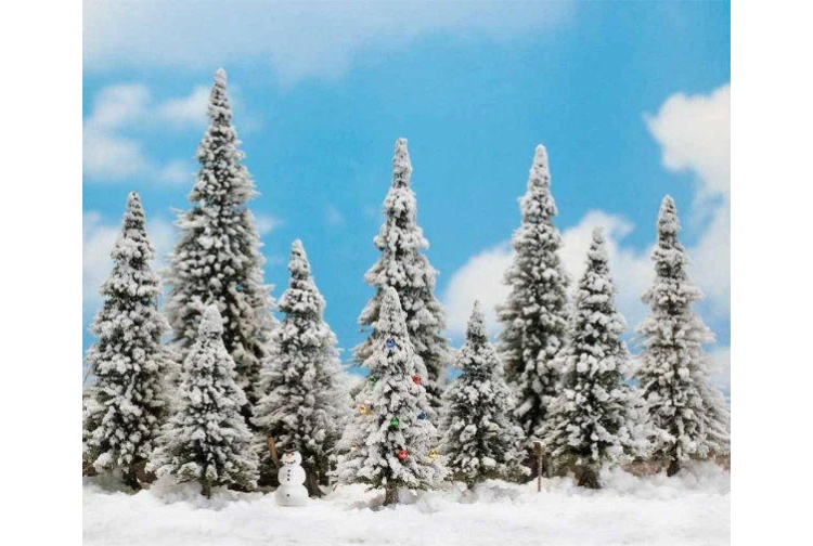 Busch 6465 Snowed Trees And Snowman (Pack of 10)