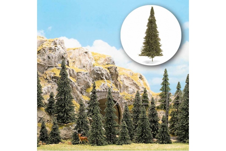 Busch 6471 30 Assorted HO Scale Pine Trees