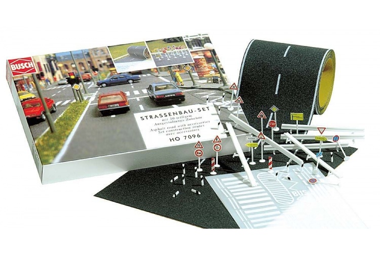 Busch 7096 HO/OO Gauge Construction Road Starter Set 