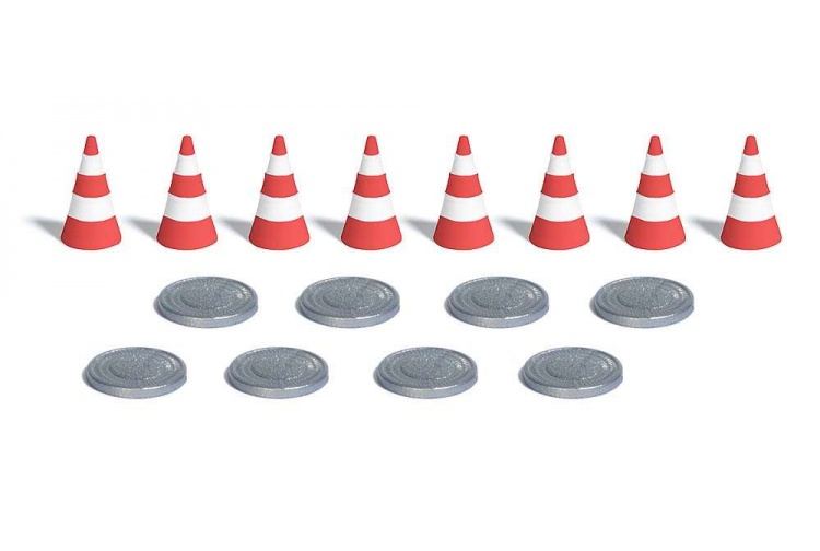 Busch 7788 Manhole Covers and Traffic Cones