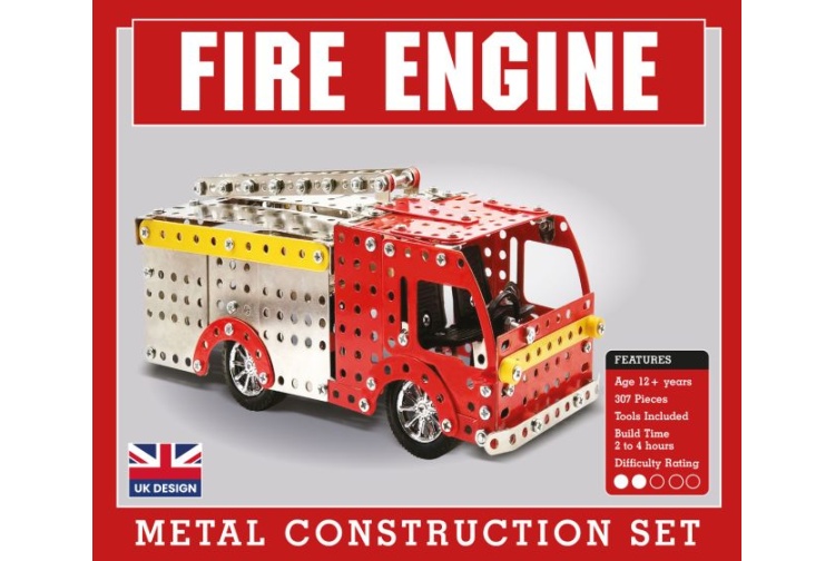 Coach House Partners CHP0012 Fire Engine Construction Set Metal Kit Box