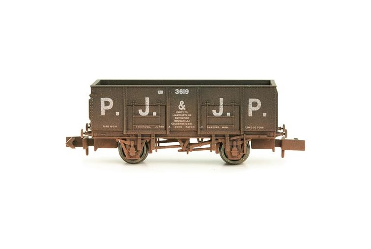 Dapol 2f-038-020 N Gauge 20 Ton Steel Mineral Wagon PJ & JP Weathered