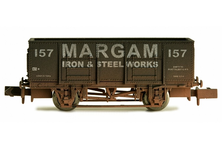 Dapol 2f-038-026 N Gauge 20 Ton Steel Mineral Wagon Margam Weathered