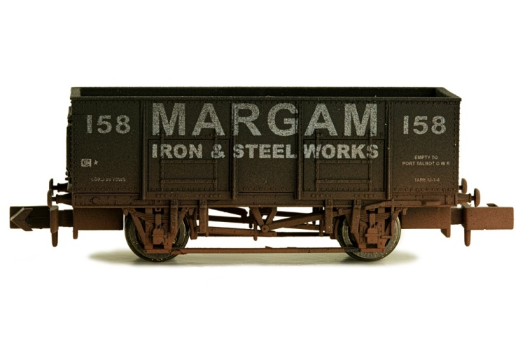 Dapol 2f-038-052 N Gauge 20 Ton Steel Mineral Wagon Margam Weathered