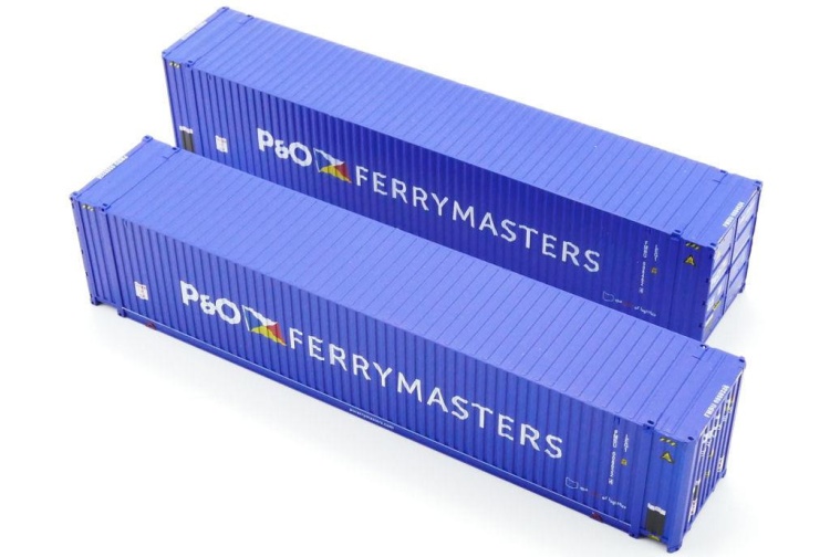 Dapol 4F-028-015 OO Scale 45ft Hi Cube Containers P & O Livery