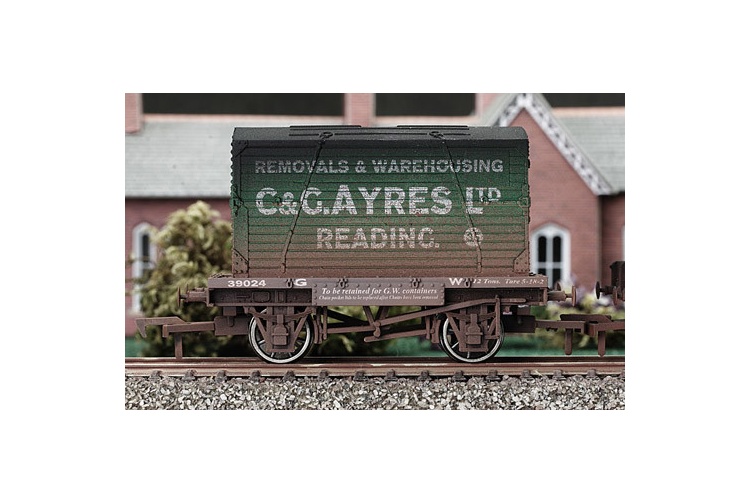 Dapol 4F-037-105 Conflat & Container C & G Ayres Weathered