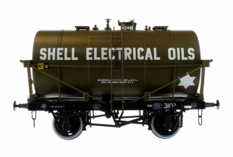 Dapol 7F-059-006 14T Tank Wagon Class B Shell Electrical Oils 2442