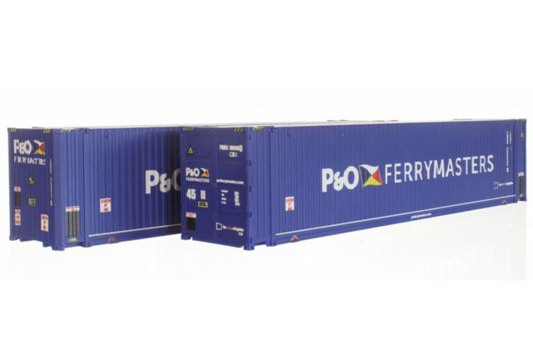 Dapol 4F-028-013 45Ft Hi-Cube Containers P&O Ferry 0084602/0080377 OO Gauge