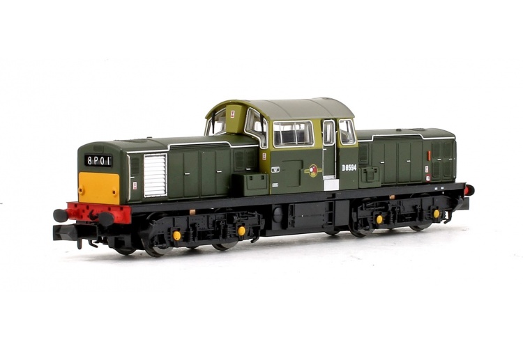 EFE Rail E84502Class 17 D8594 BR Green (Small Yellow Panels) Front Left