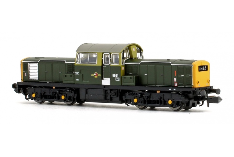 EFE Rail E84504 Class 17 8601 BR Green (Full Yellow Ends) Rear Left