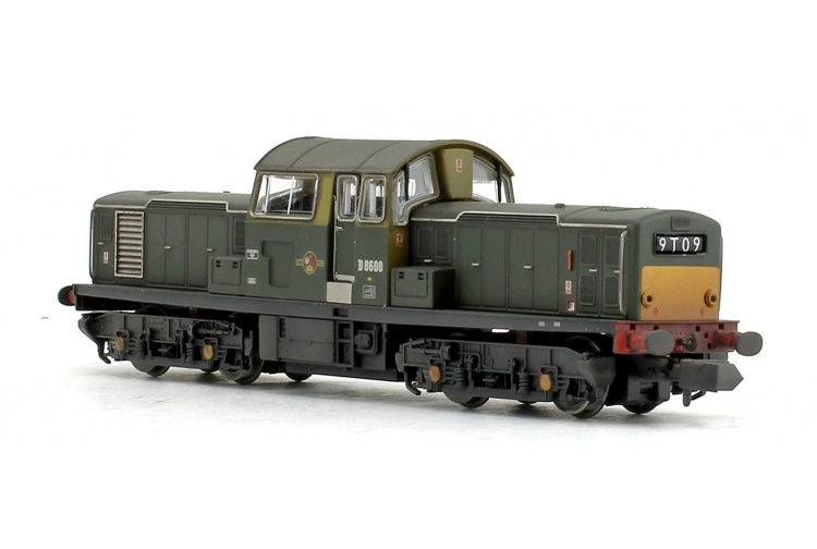 EFE Rail E84509 Class 17 D8600 BR Green (Small Yellow Panels) Rear Left